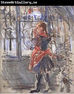 Berthe Morisot L Enfant au Tablier Rouge, a sketch
